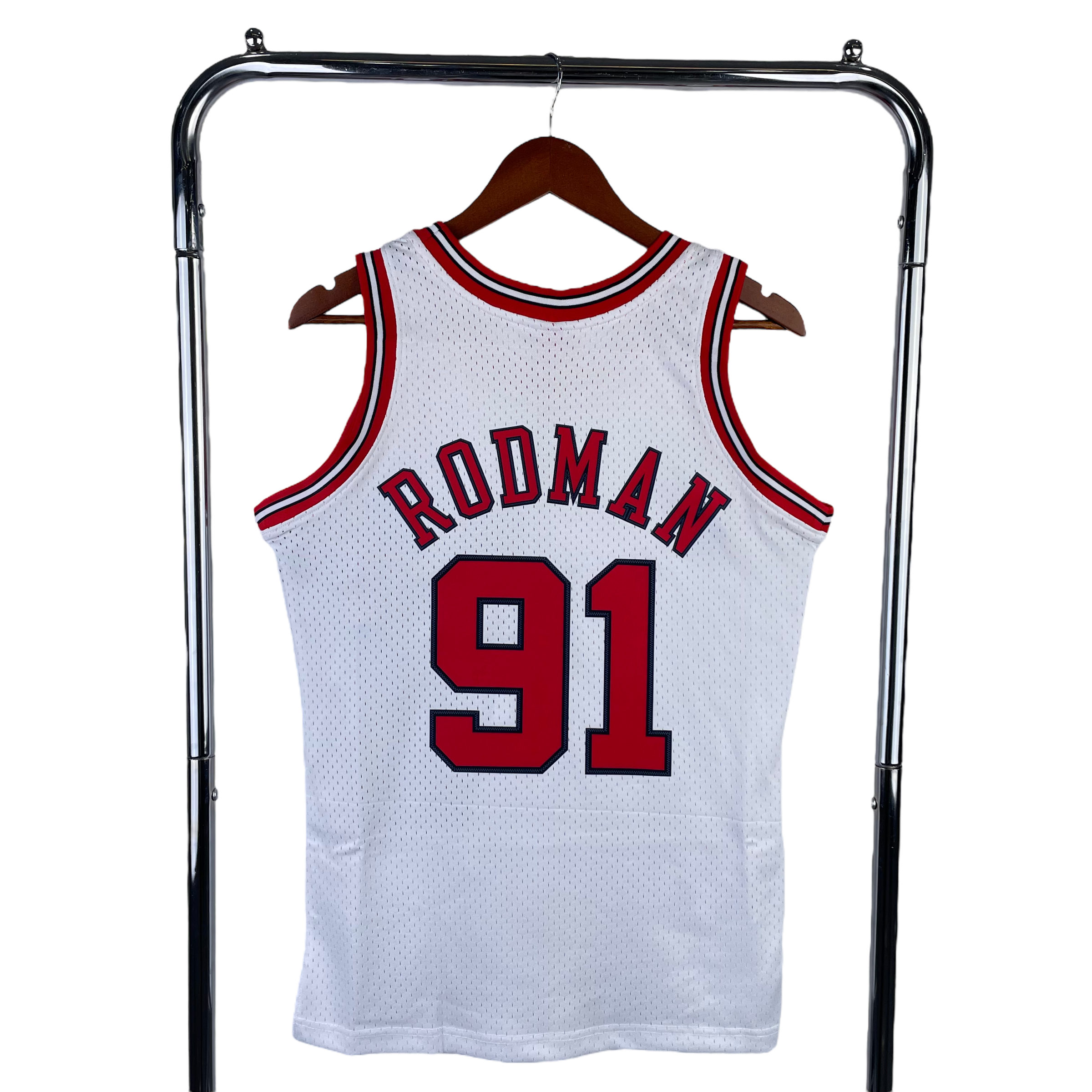 1997-98 Chicago Bulls (Dennis Rodman) White Classics Jersey