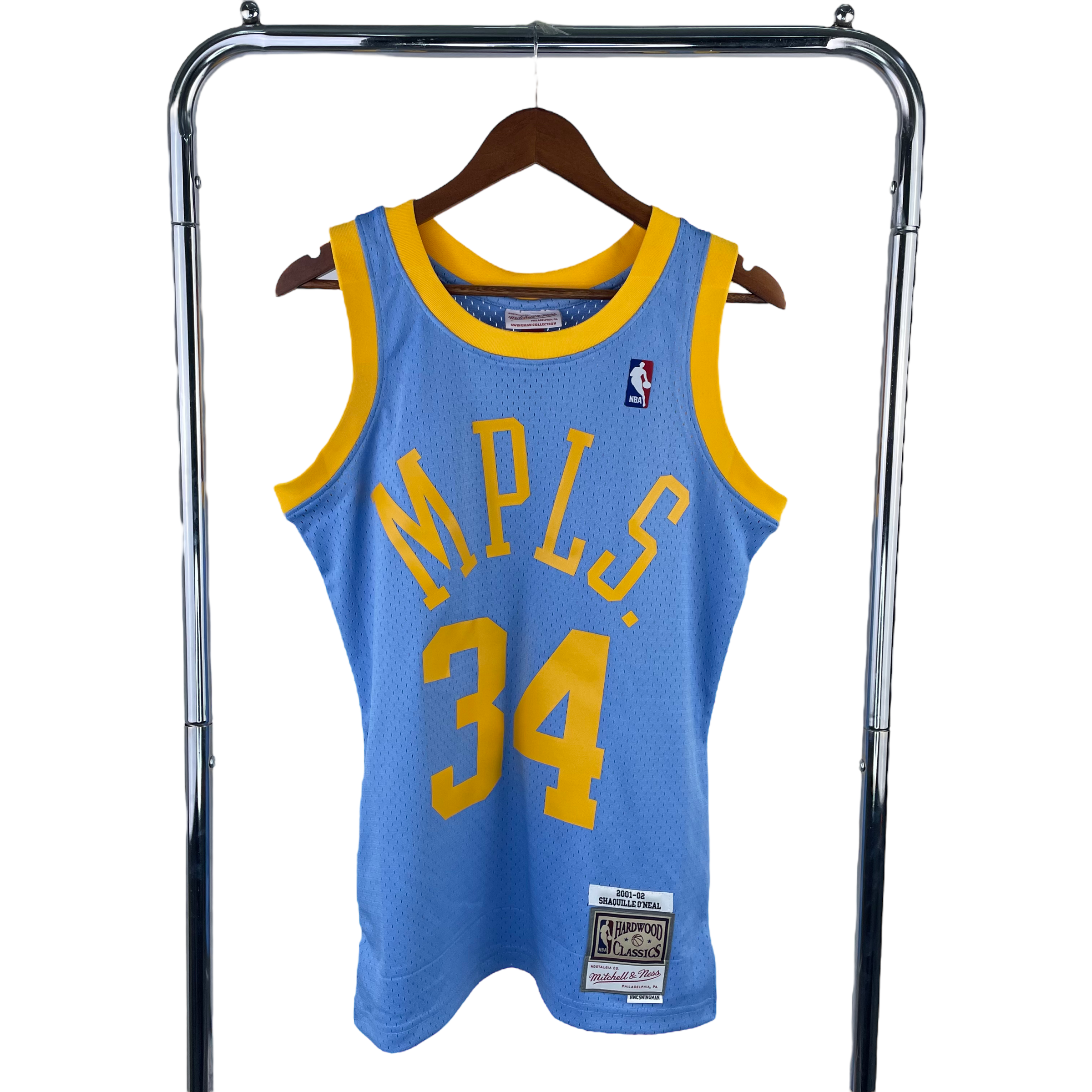 2001-02 Los Angeles Lakers MPLS (Shaquille O’Neal) Blue Classics Jersey