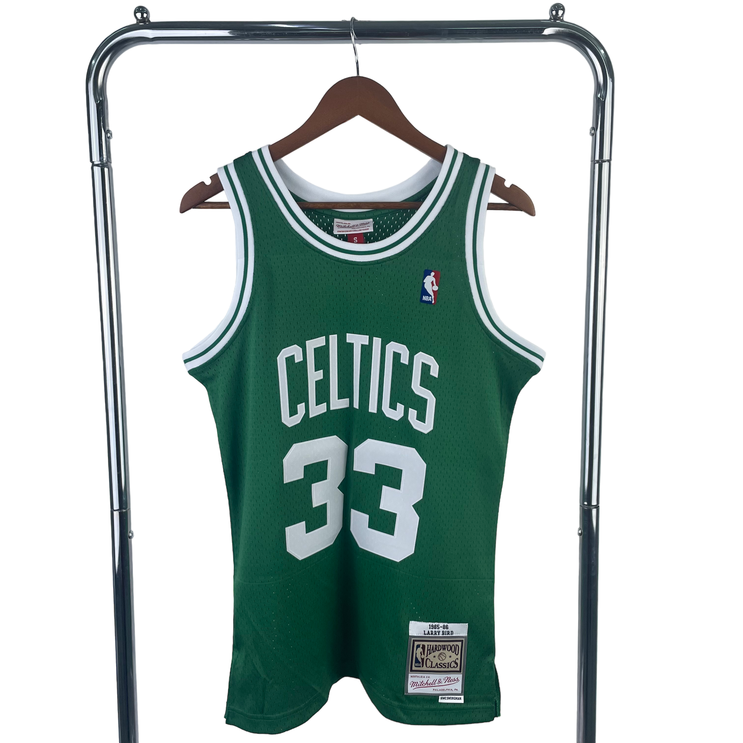 1985-86 Boston Celtics (Larry Bird) Green Classics Jersey