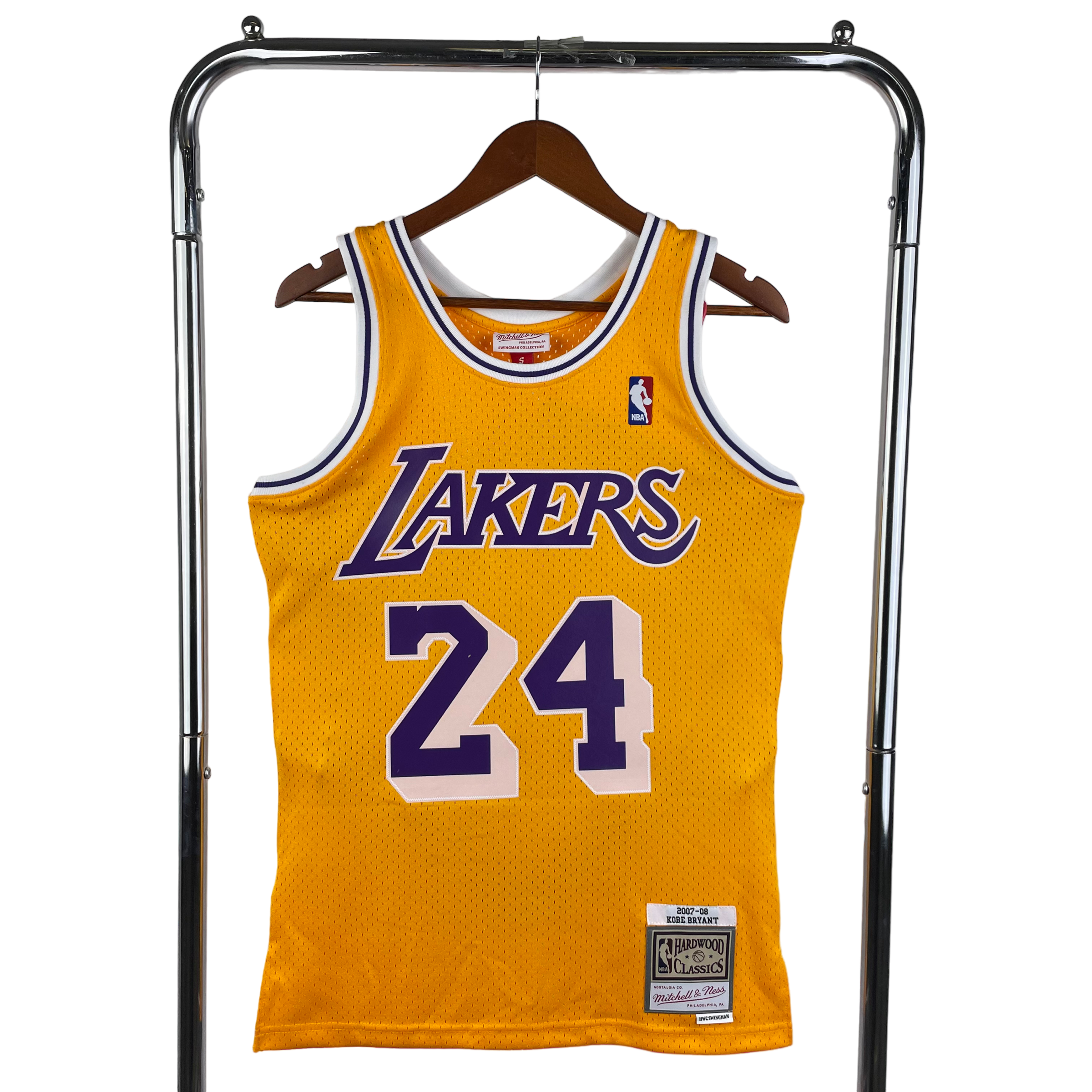 2007-08 Los Angeles Lakers (Kobe Bryant) Yellow Classics Jersey