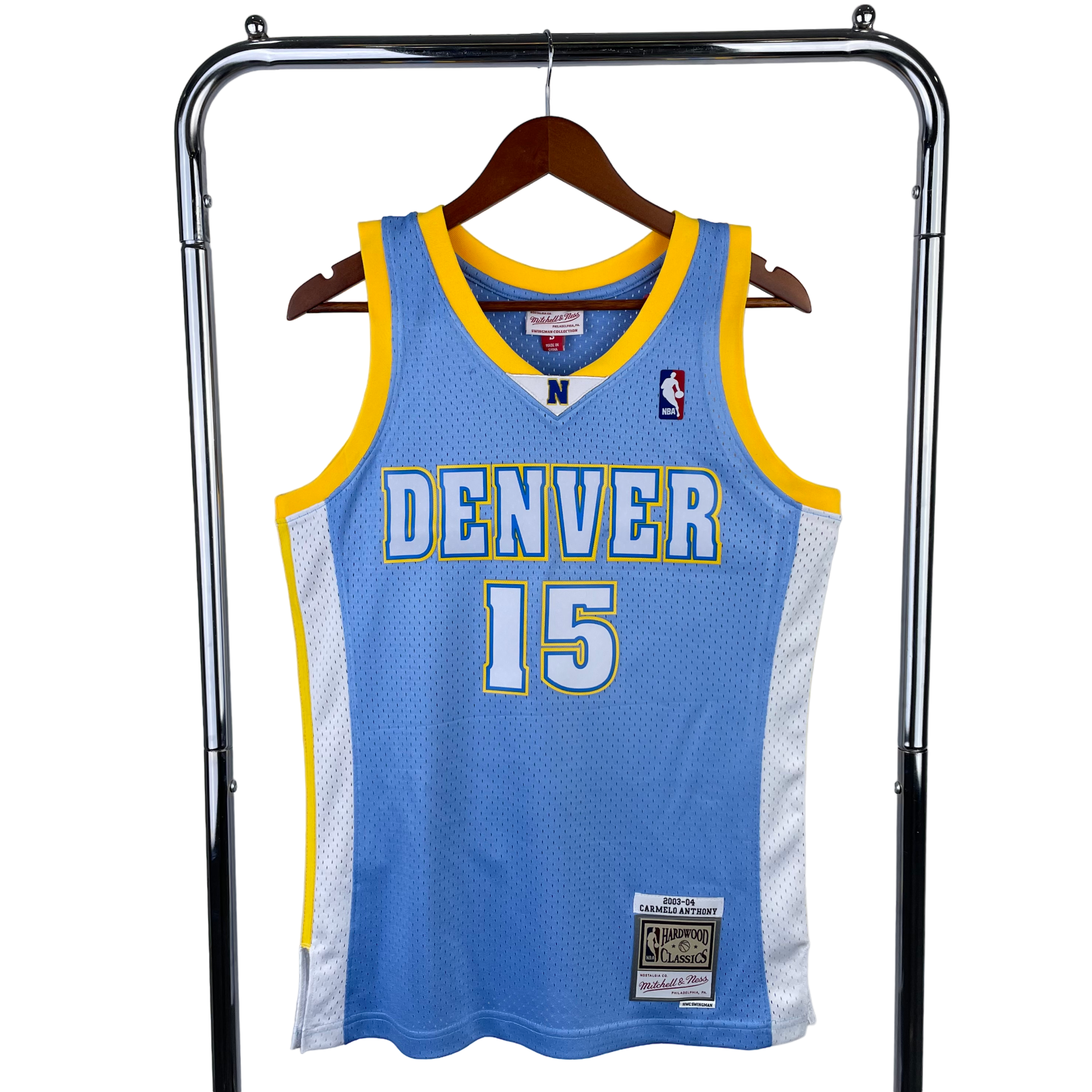 2003-04 Denver Nuggets (Carmelo Anthony) Blue Classics Jersey