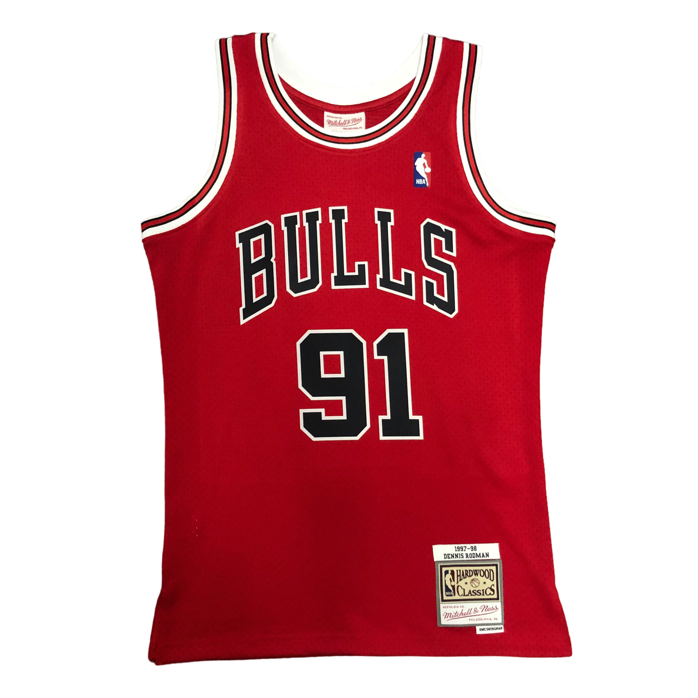 1997-98 Chicago Bulls (Dennis Rodman) Red Classics Jersey