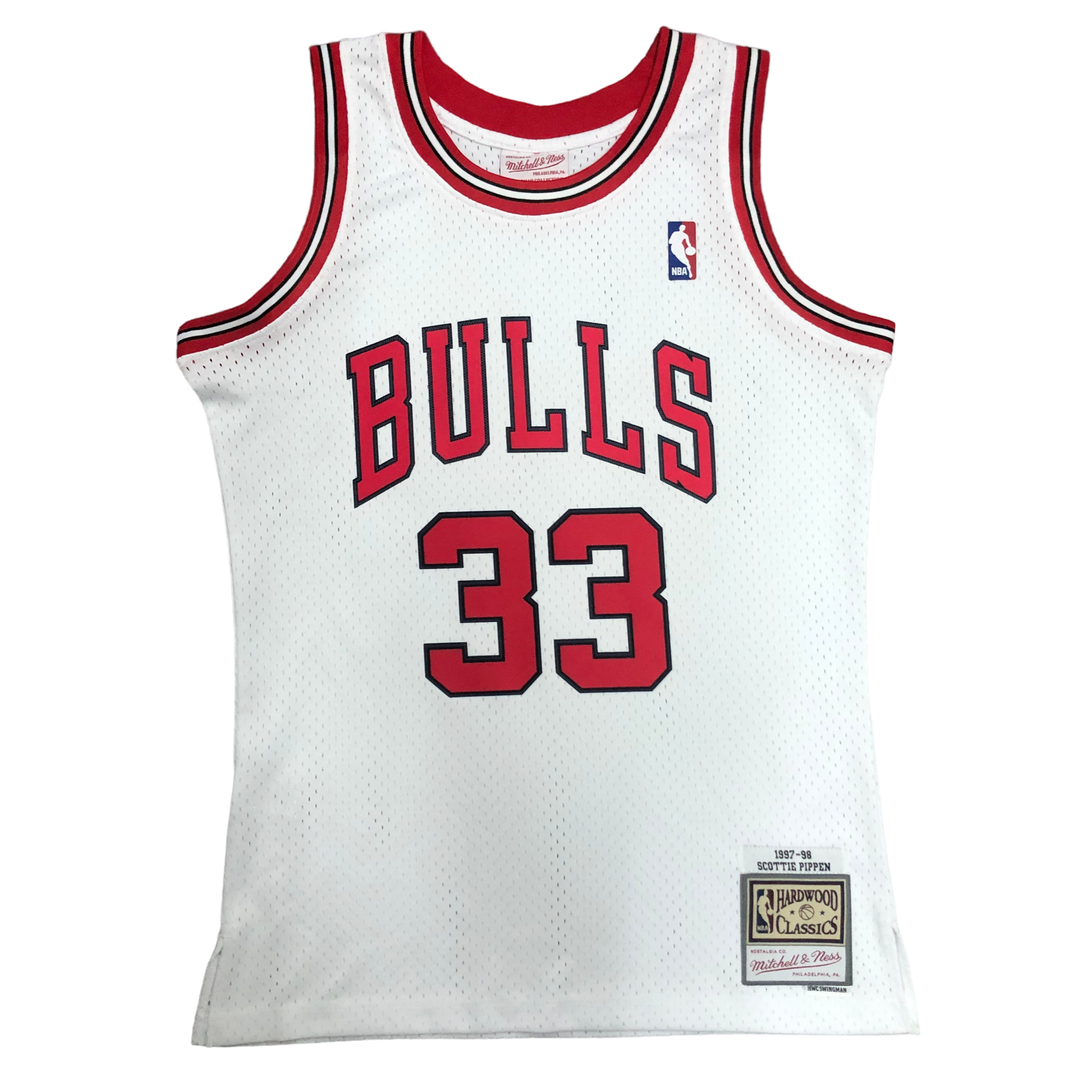 1997-98 Chicago Bulls (Scottie Pippen) White Classics Jersey