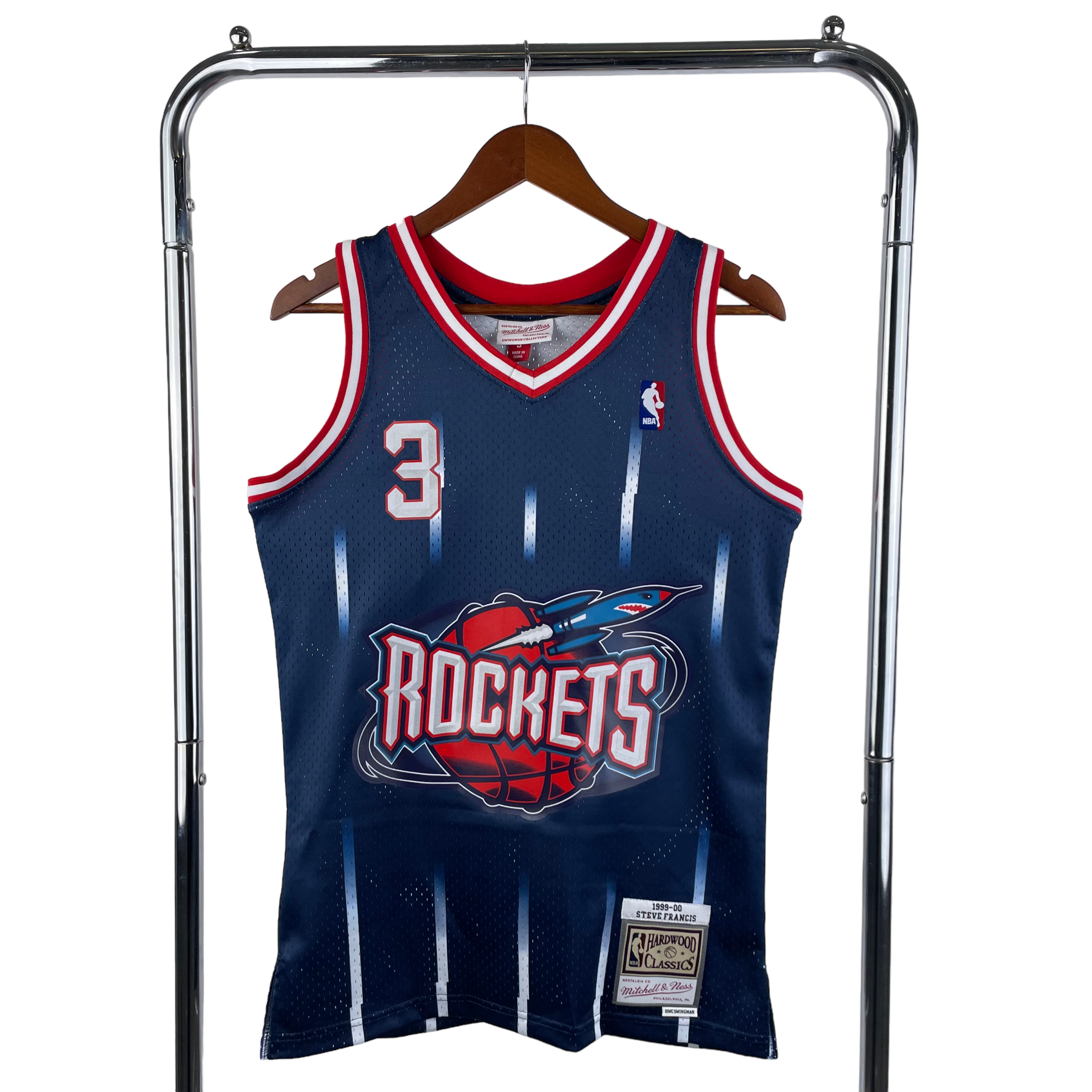 1999-00 Houston Rockets (Steve Francis) Navy Classics Jersey