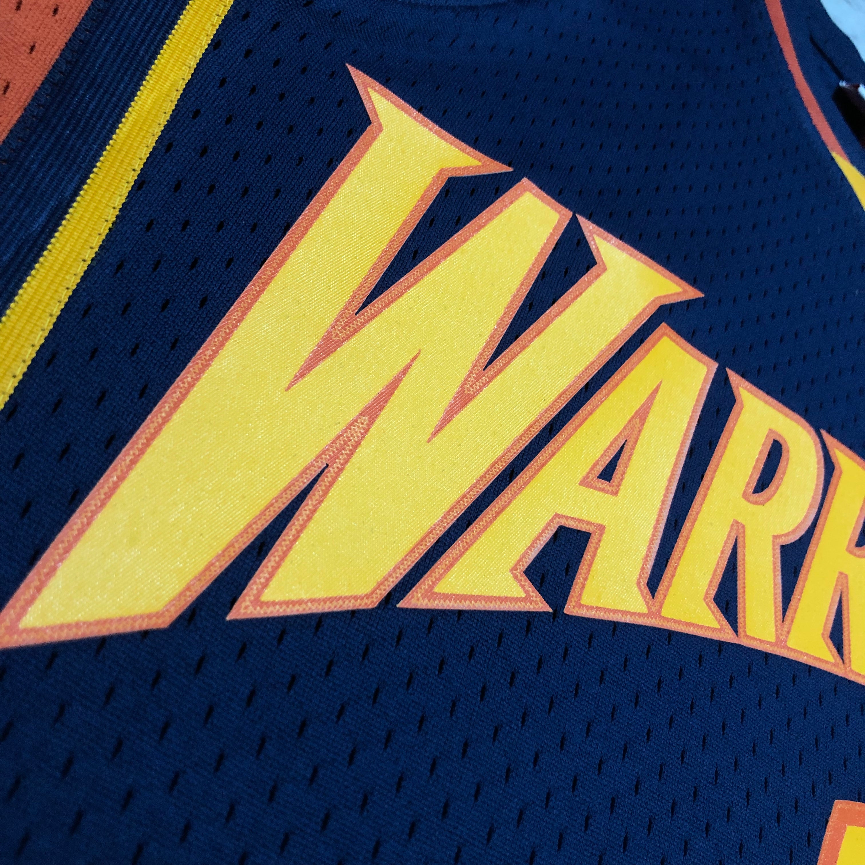 2009-10 Golden State Warriors (Stephen Curry) Navy Classics Jersey