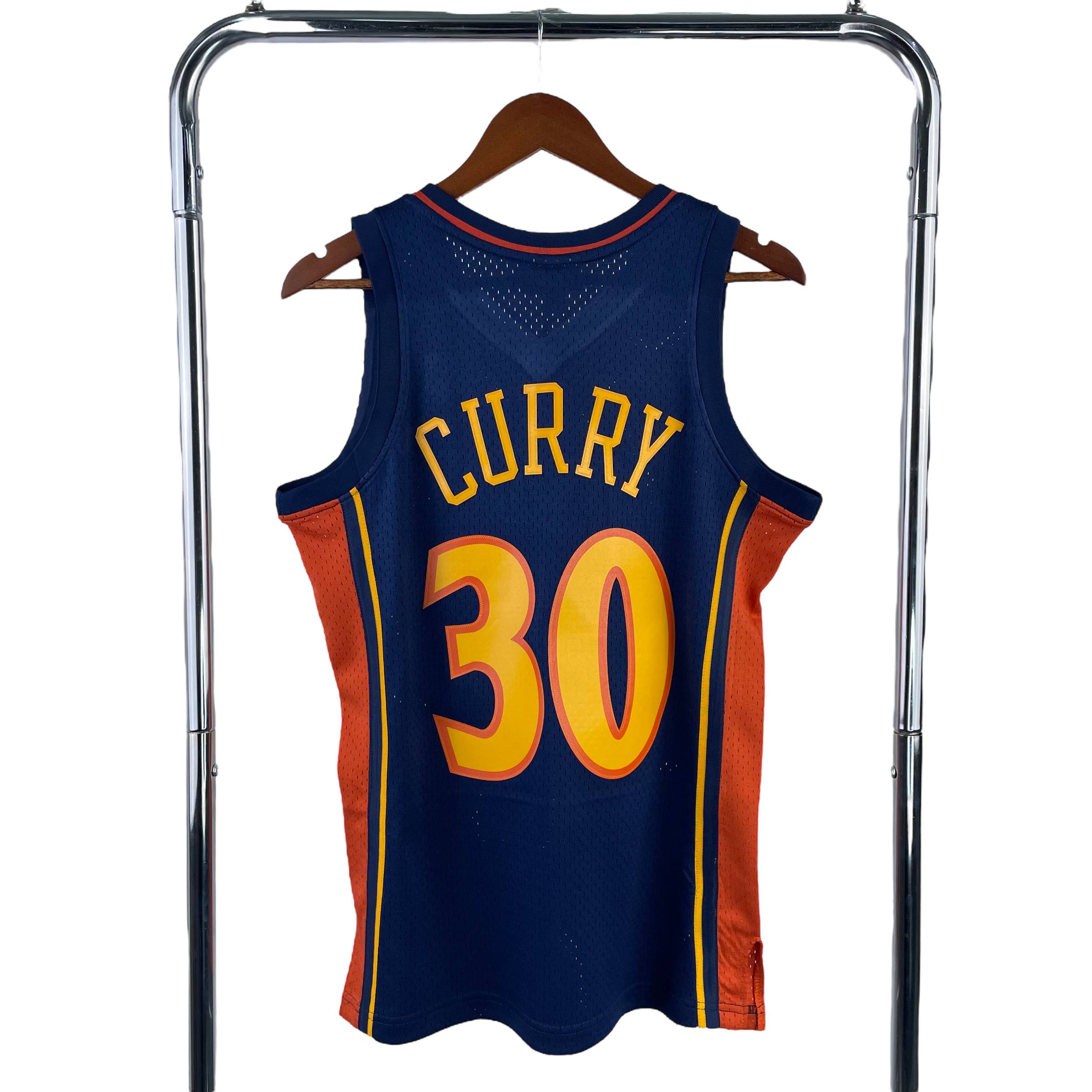 2009-10 Golden State Warriors (Stephen Curry) Navy Classics Jersey