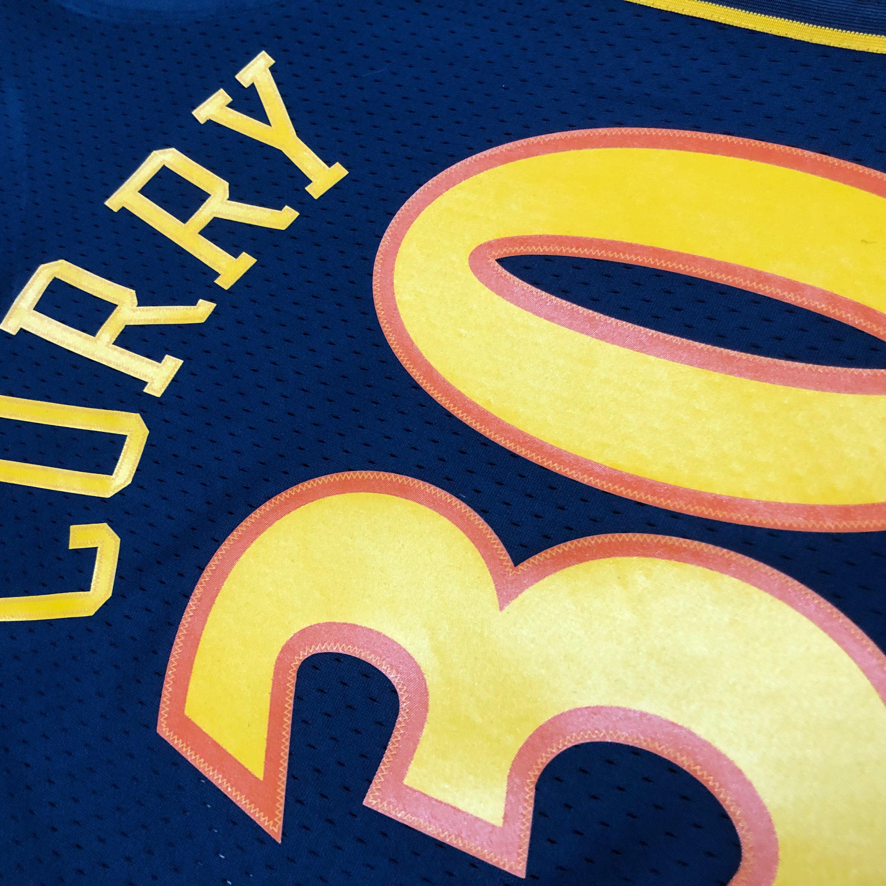 2009-10 Golden State Warriors (Stephen Curry) Navy Classics Jersey