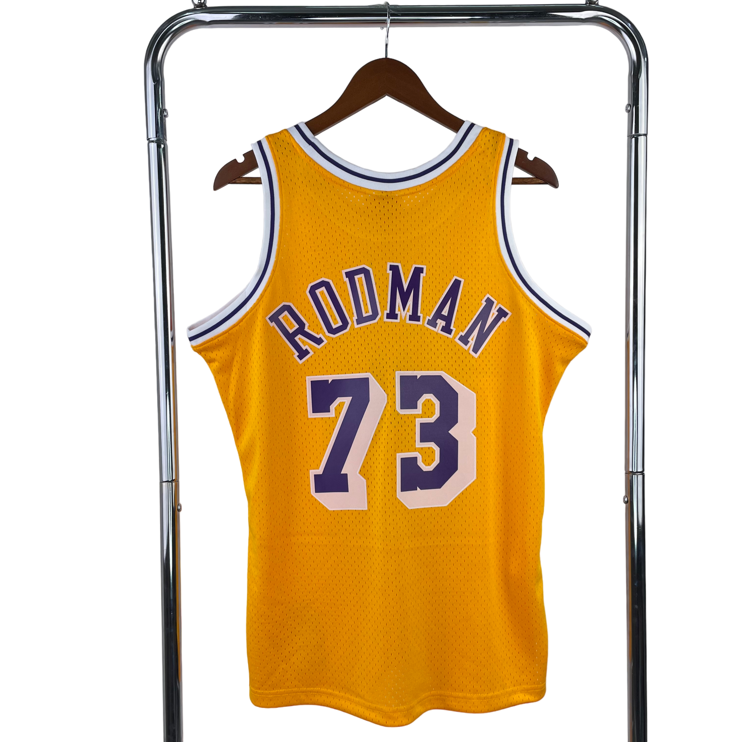 1998-99 Los Angeles Lakers (Dennis Rodman) Yellow Classics Jersey