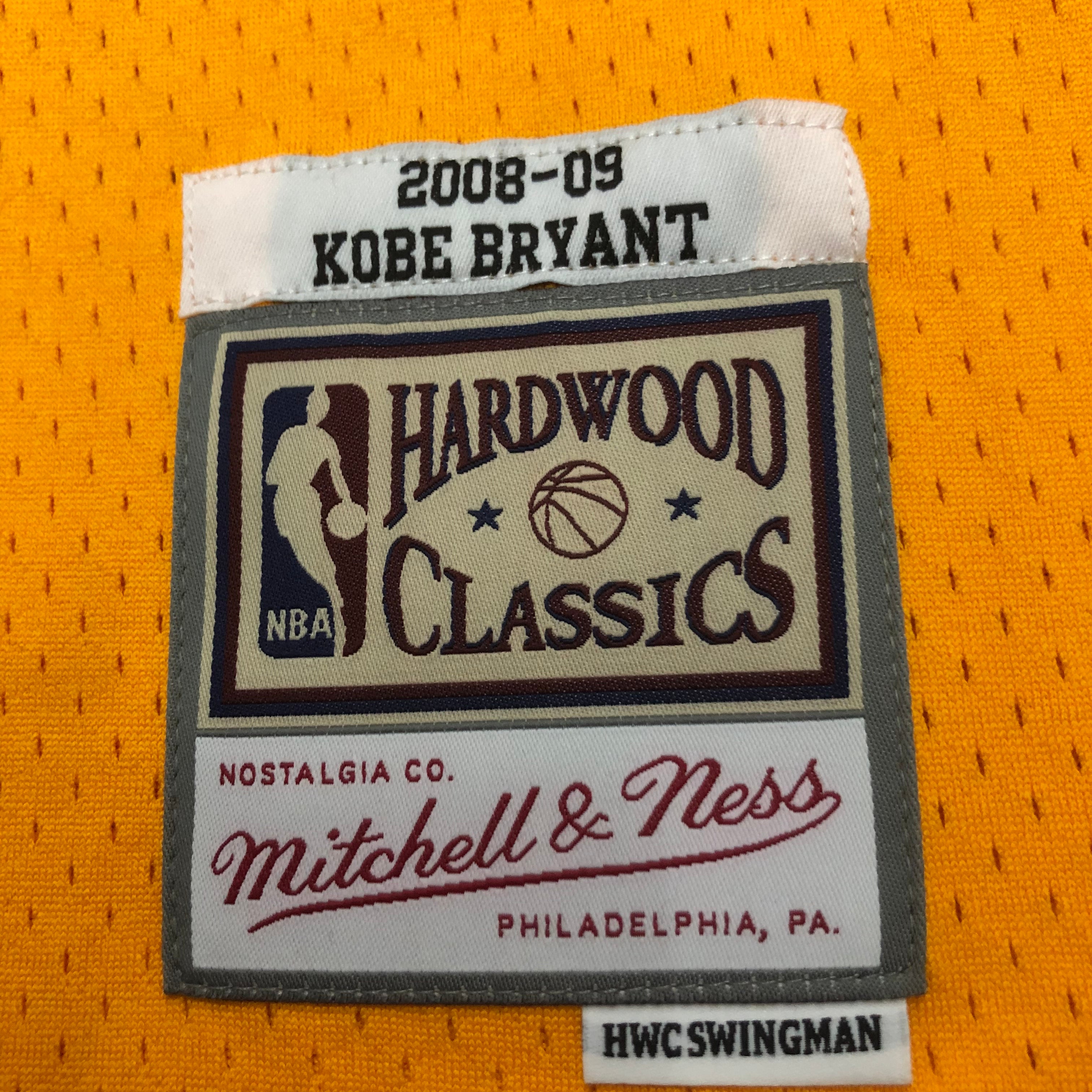 2008-09 Los Angeles Lakers (Kobe Bryant) Yellow Classics Jersey