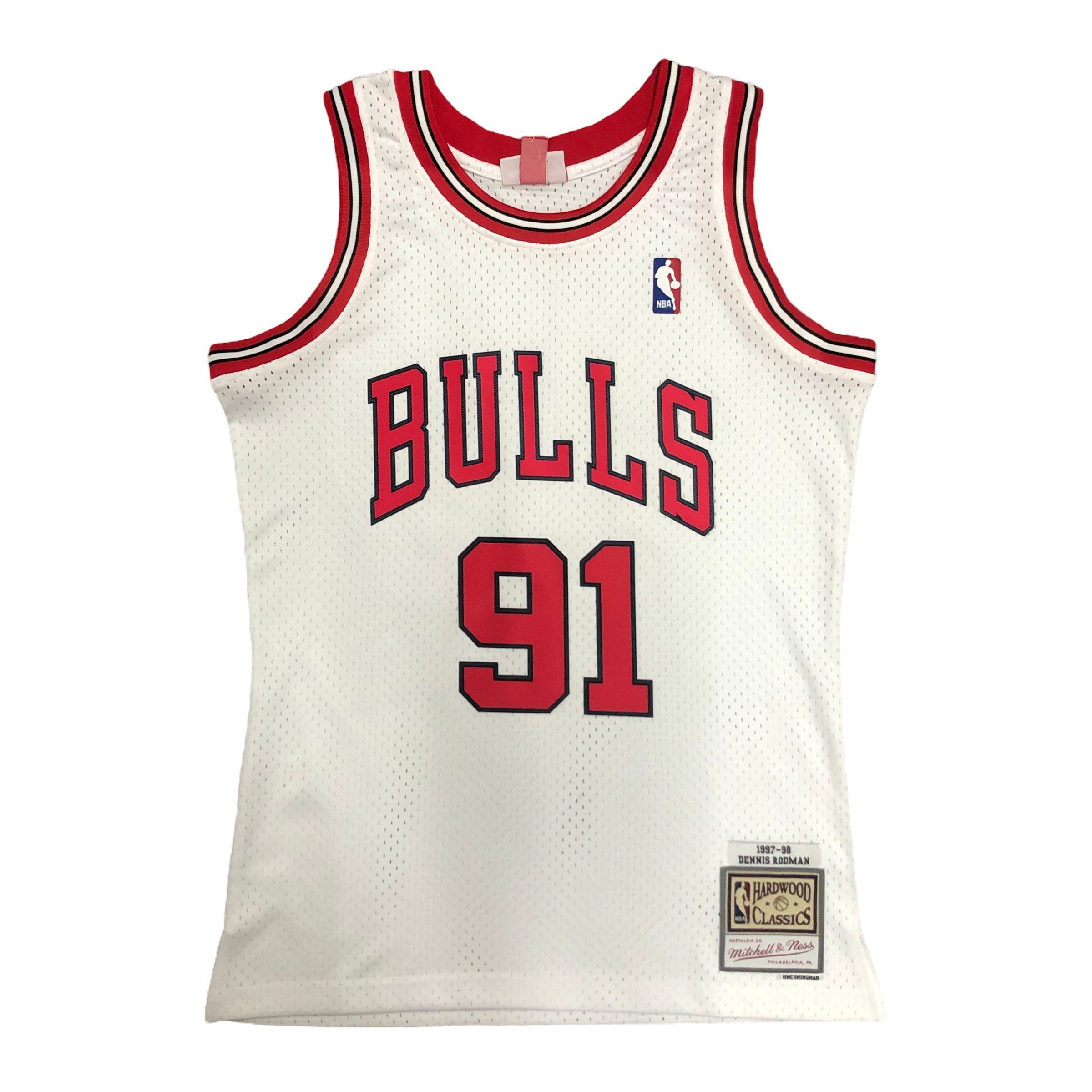 1997-98 Chicago Bulls (Dennis Rodman) White Classics Jersey