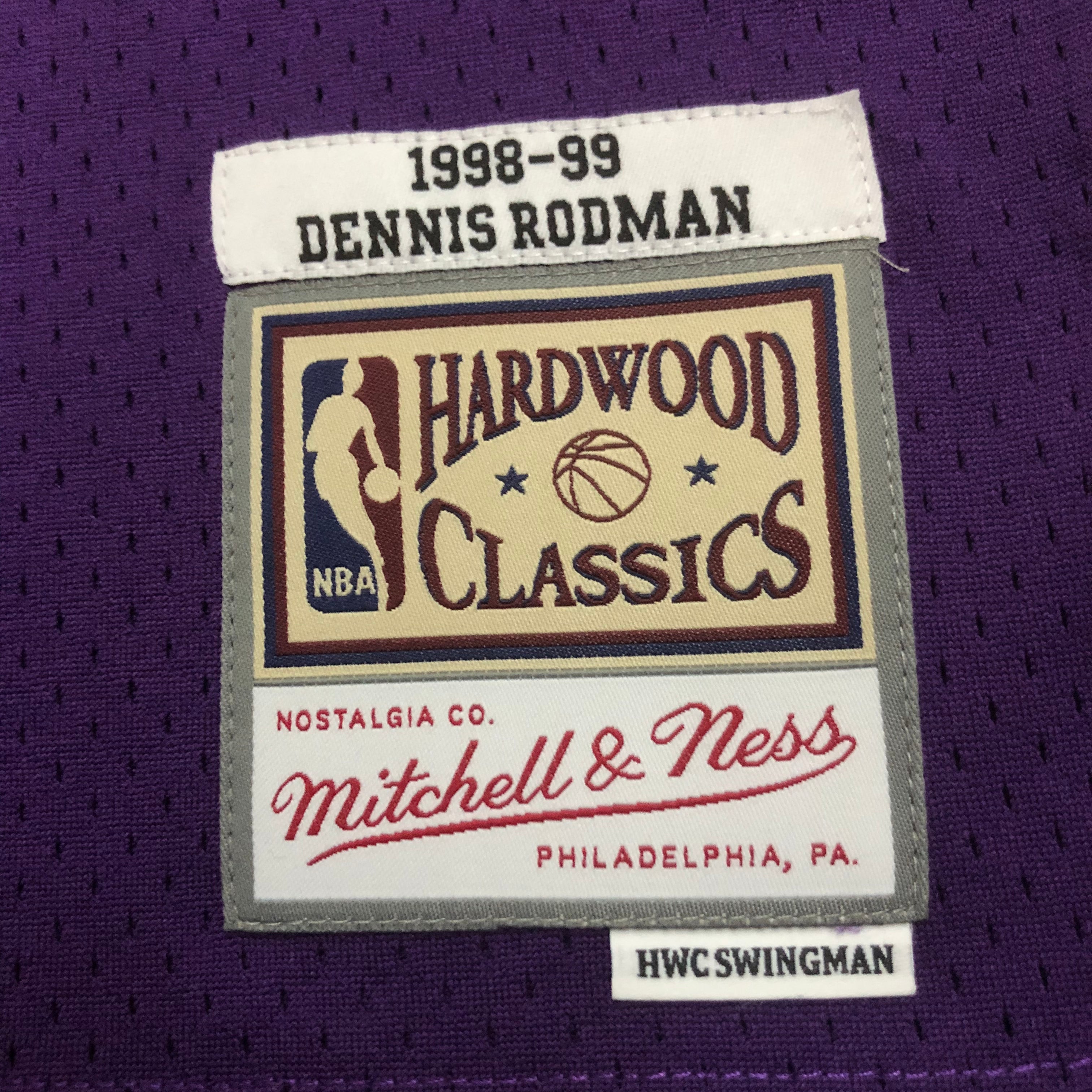 1998-99 Los Angeles Lakers (Dennis Rodman) Purple Classics Jersey