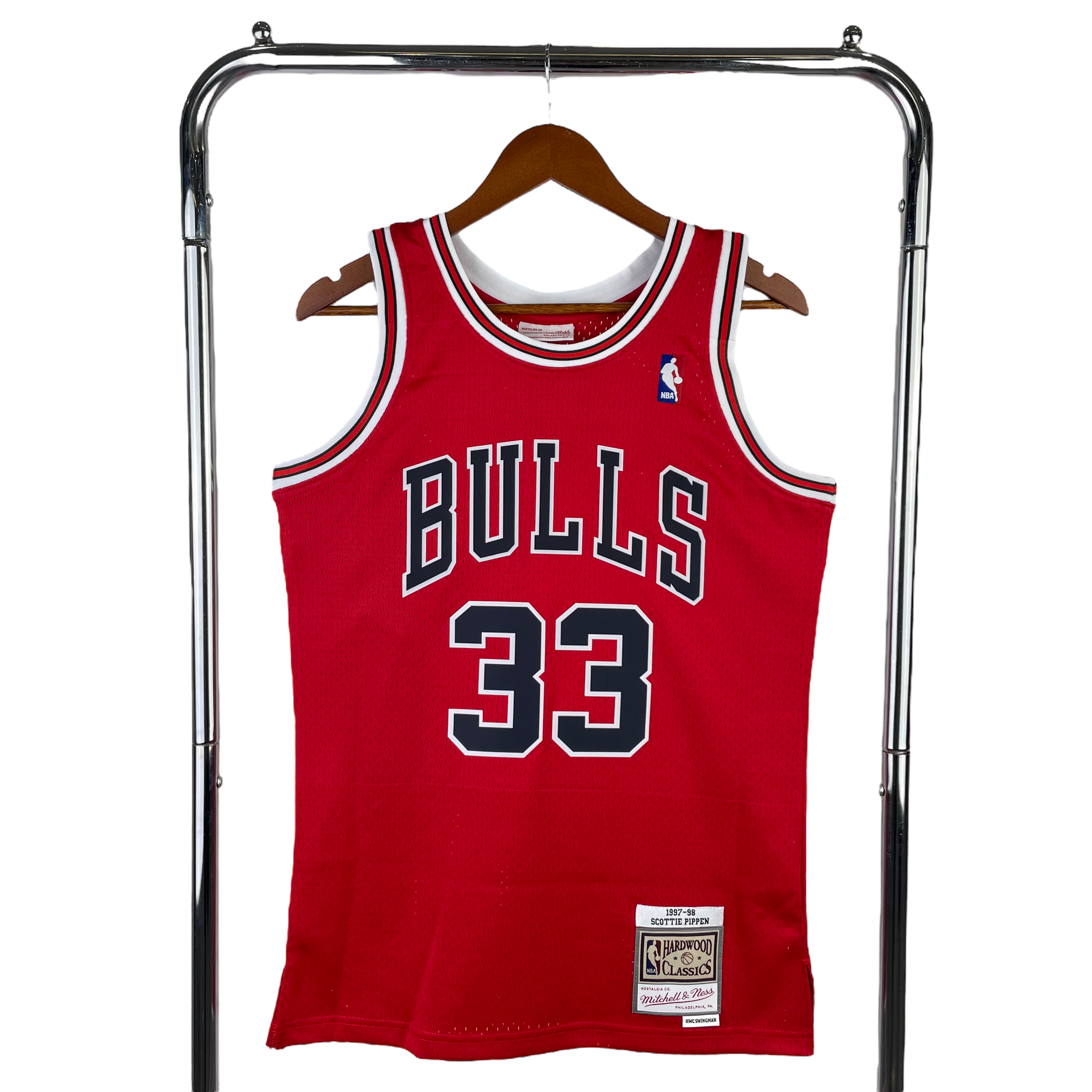 1995-96 Chicago Bulls (Scottie Pippen) Red Classics Jersey