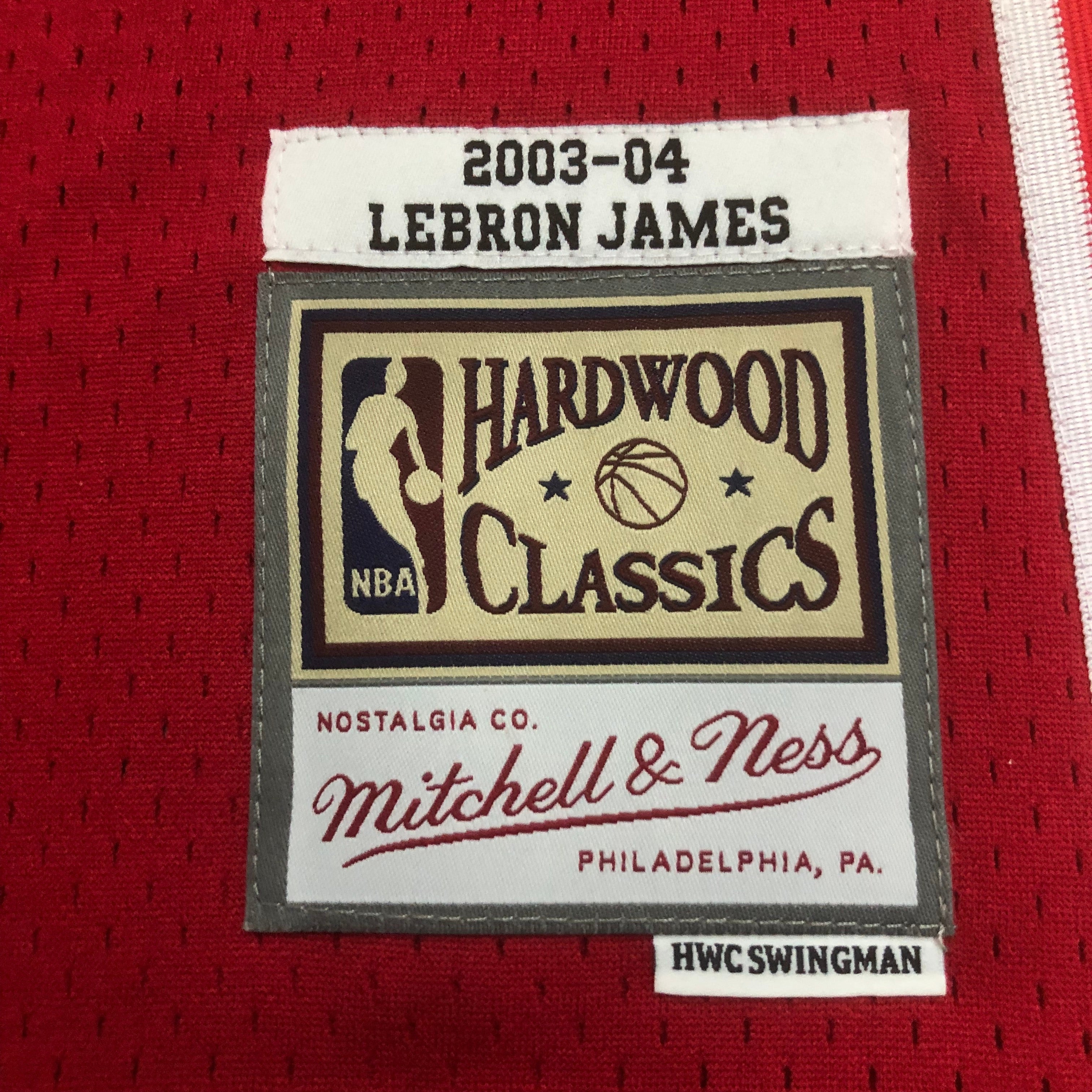 2003-04 Cleveland Cavaliers (Lebron James) Red Classics Jersey