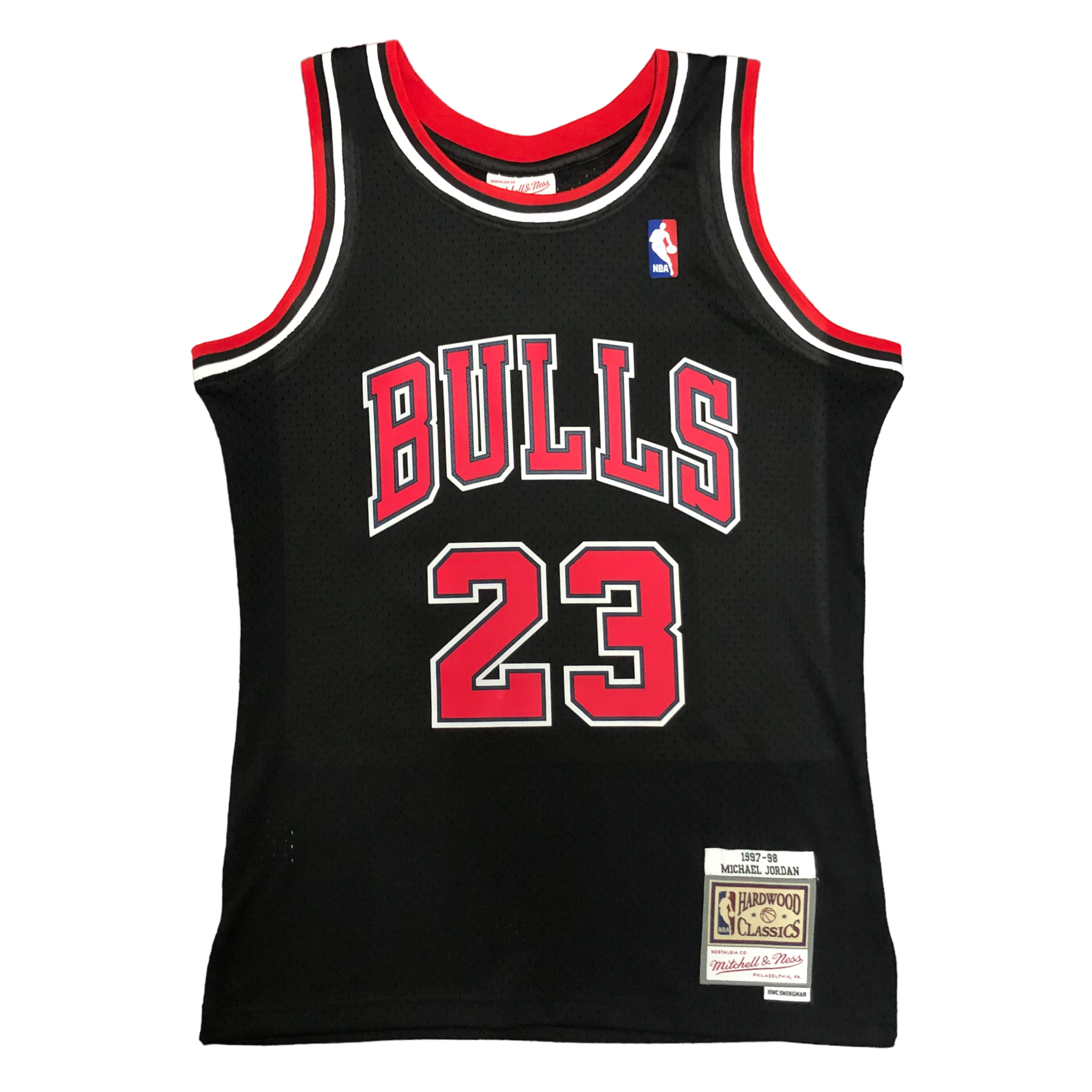 1997-98 Chicago Bulls (Michael Jordan) Black Classics Jersey