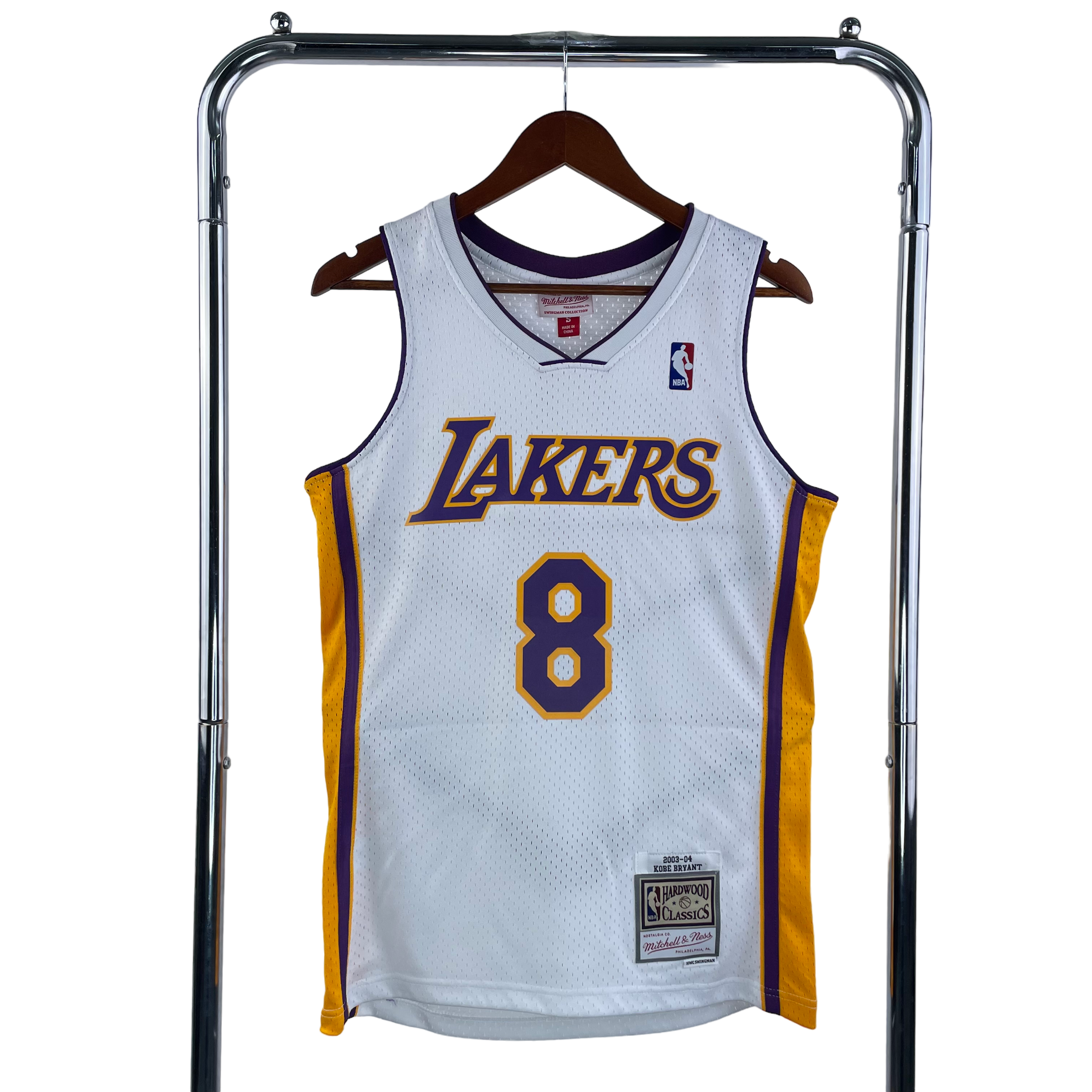 2003-04 Los Angeles Lakers (Kobe Bryant) White Classics Jersey