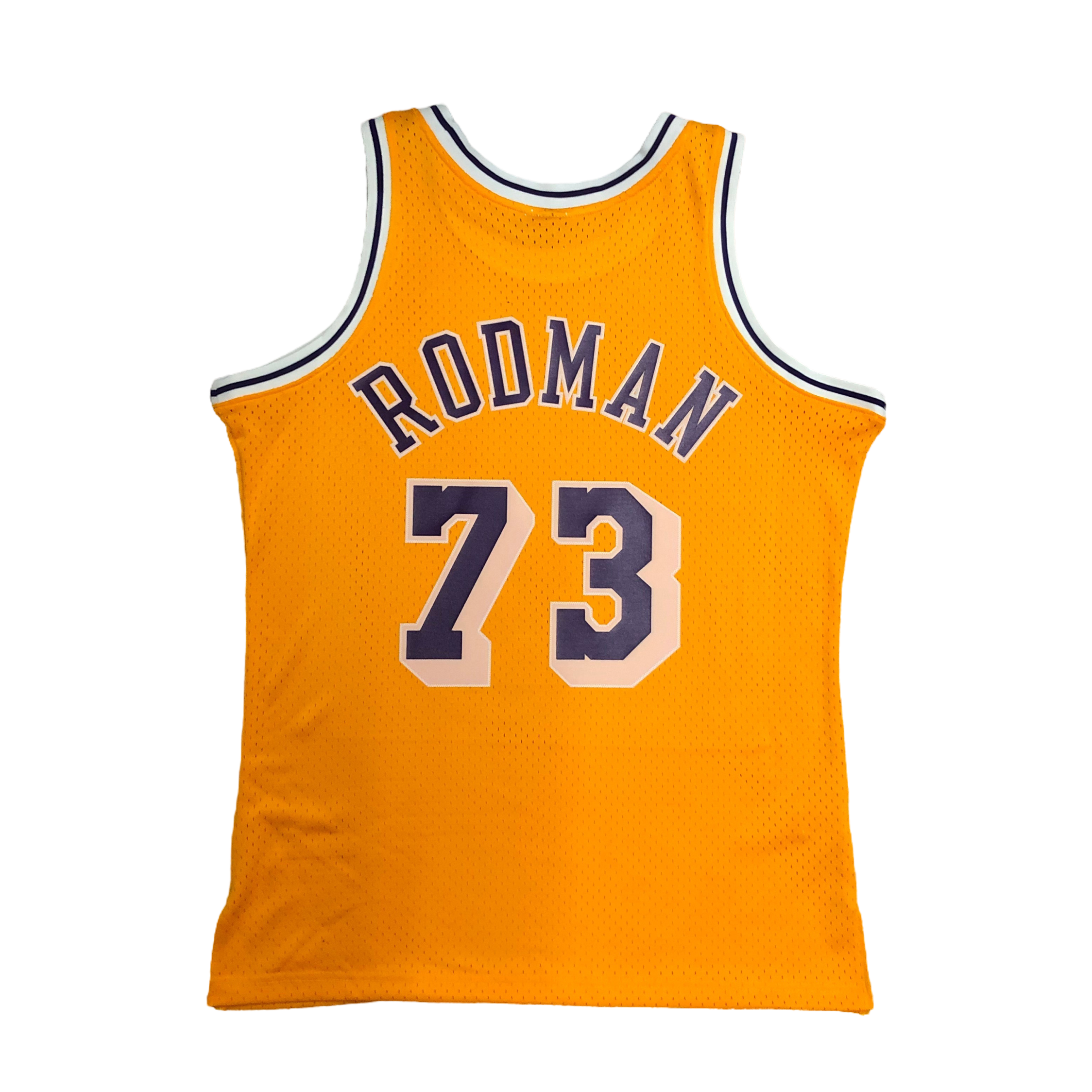 1998-99 Los Angeles Lakers (Dennis Rodman) Yellow Classics Jersey