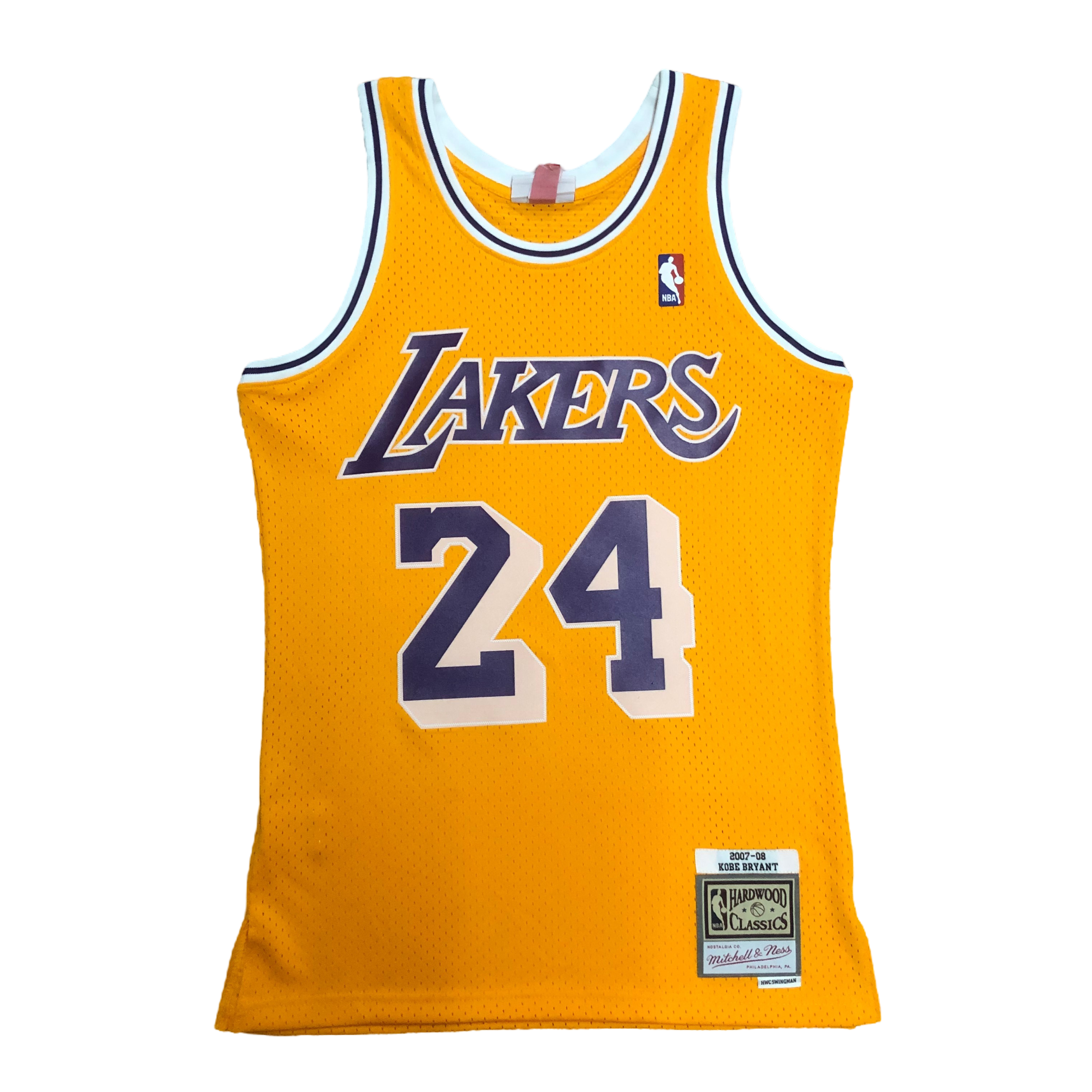 2007-08 Los Angeles Lakers (Kobe Bryant) Yellow Classics Jersey