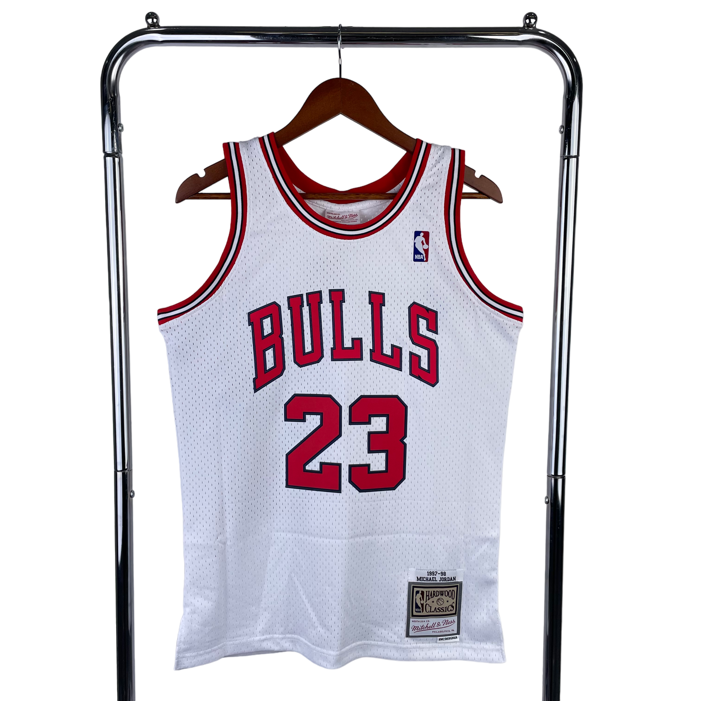 1997-98 Chicago Bulls (Michael Jordan) White Classics Jersey